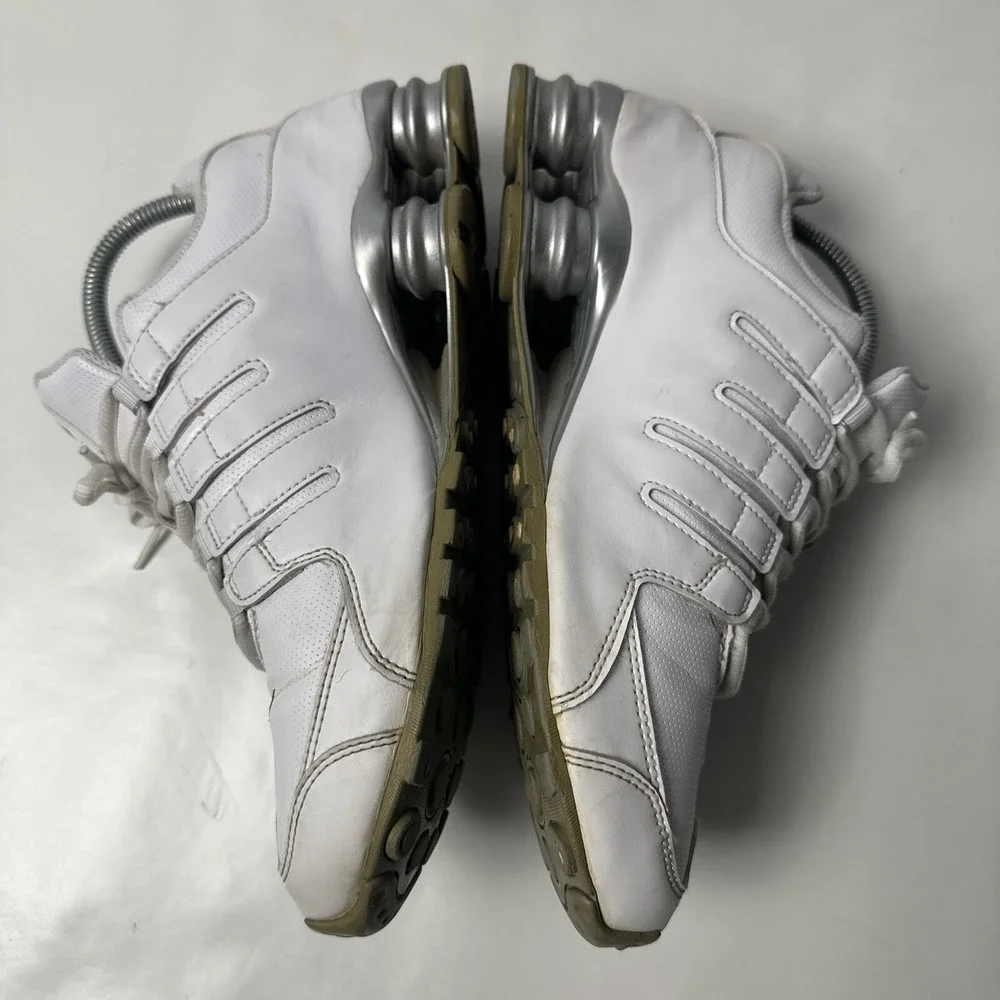 Nike Shox NZ SL White Silver Womens Running Shoes 9.5 Sneakers 366571-111 Retro